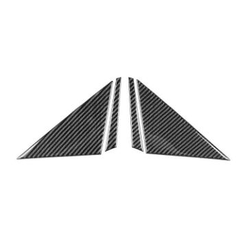Chevrolet Corvette C8 A-Pillar Decorative Sticker Set - 4pcs Black - 1