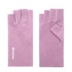 Winter Thin Flannel Warm Finger Gloves, Nail Protective, Purple, WST-41 - 1