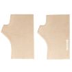 WST-41 Beige Winter Thin Flannel Warm Mittens Nail Protective Gloves - 1