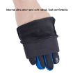 Women's Pink Velvet Cycling Gloves - Windproof & Warm, 1 Pair - 4