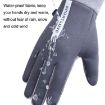Women's Pink Velvet Cycling Gloves - Windproof & Warm, 1 Pair - 5