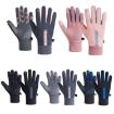 Men's Black Velvet Cycling Gloves - Windproof & Warm, 1 Pair - 2