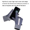 Men's Black Velvet Cycling Gloves - Windproof & Warm, 1 Pair - 6