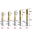 Titanium Plated HSS Tap Set M3-M8 Straight Slot Inner Thread - 3