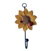 Yellow Resin Flower Wall Coat Hooks - Home Decor Hangings - 1