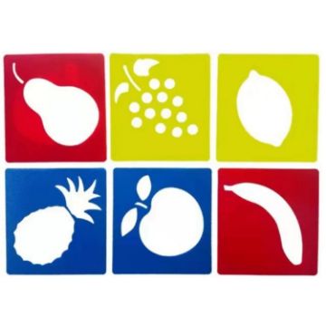 DIY Drawing Stencil for Kids - Colorful Hollow Copy Board (H-13) - 1