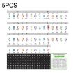 Children Piano Keyboard Stickers 5PCS - QT-0302 Musical Accessories - 1
