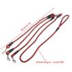 140cm 3 In 1 Multi-head Dog Leash Rope - Red - 2
