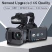 64MP Handheld Digital Video Camera, 18X Zoom, 4-Inch Touch Screen, 16G - 3