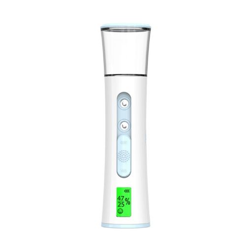 Nano Mist Sprayer Handheld Mini Hydrating Humidifier - White Blue - 1