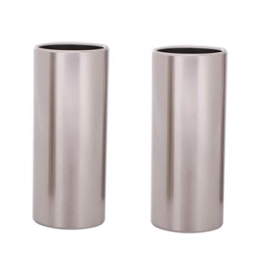 2PCS Stainless Steel Guitar Slide Tube 28mm Silver Folk Slide Block - 1