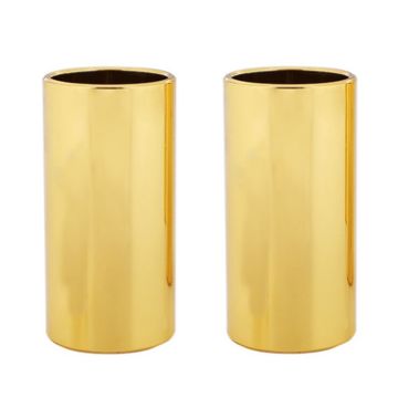 2PCS Gold Stainless Steel Guitar Slide Tube, 51mm Folk Slide Block - 1