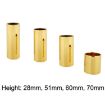 2PCS Gold Stainless Steel Guitar Slide Tube, 51mm Folk Slide Block - 3
