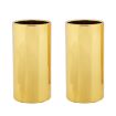 2PCS Gold Stainless Steel Guitar Slide Tube, 60mm Folk Slide Block - 1