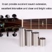 2PCS Black Stainless Steel Guitar Slide Tube, 60mm Folk Slide Block - 5
