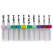 10 In 1 PCB Tungsten Steel Drill Bits, 2.1-3.0mm Miniature Carving Set - 1