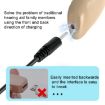 Rechargeable GM-301 Hearing Aid Sound Amplifier with Charging Pod Blue/Black - 5