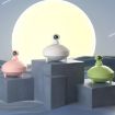 Pink Astronaut Humidifier & Air Sprayer with Sunset Lights - 2
