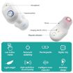 Z-127C TWS Hearing Aid Sound Amplifier Auxiliary Listener (Red Blue) - 3