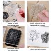 Vintage Botanical Arrangement Silicone Stamp Set - 5 PCS Butterfly Beauty - 6