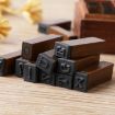 Vintage Wooden Alphabet & Number Stamps Set - 28PCS DIY Diary Handbook - 5