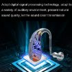 EN-T201A Digital Hearing Aid Sound Amplifier for Elderly - Metal Blue - 5