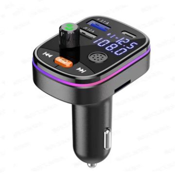 Q10 Car Bluetooth MP3 FM Transmitter with TYPE-C PD Charging Port - 1