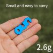 10pcs Black Aluminum Alloy S-shaped Umbrella Rope Buckle for Outdoors - 4