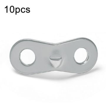 10pcs Silver Aluminum Tent Rope Buckle for Camping Canopy Adjustment - 1
