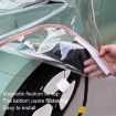 Pink Magnetic Transparent Rain Cover for EV Charging Port - 6