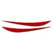 BMW 8 Series G14 Headlight Eyebrow Sticker Red 2019-2024 2pcs Set - 1