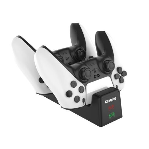 PS5 SYP-1018 Dual Dock Gamepad Charger with LED Indicator - 1