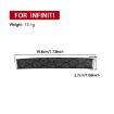 Infiniti G37/G25/Q60 CD Panel Lower Decorative Strip Sticker Black - 3