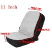 Dustproof Seat Cover for Tractor/Forklift/Grass Cutter, 11" Gray Black - 2