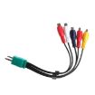 Samsung 3.5+2.5 to 5RCA Double-head LCD TV AV Component Cable - 3