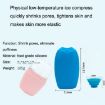 2pcs L-03-01 Face Ice Roller Massage Tray - Rose Red Silicone - 6