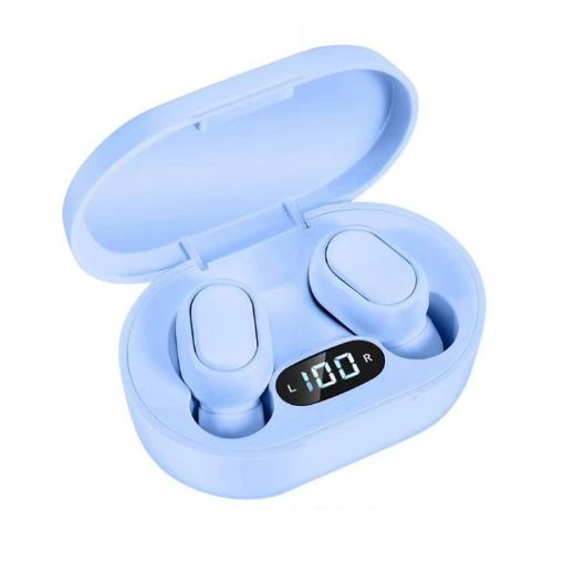 E7s Digital Sports Waterproof TWS Bluetooth 5.0 In-Ear Headphones Blue - 1