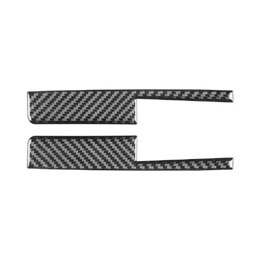 Chevrolet Corvette C8 Car Door Lock Switch Sticker Set - Black (2pcs) - 1