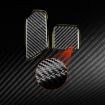 Chevrolet Corvette C8 Trailer Hook Sticker Set - 2pcs Black - 4