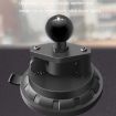 Black Car Windshield Dashboard Phone Holder with Ball Head Suction Cup - 5