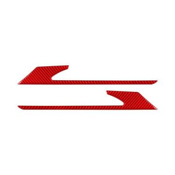BMW 8 Series G14 2019-2024 Rear Fog Light Eyebrow Sticker Red 2pcs - 1