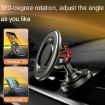 D19 Car Magnetic Phone Holder Rotatable Metal Bracket, Silver Seat - 3