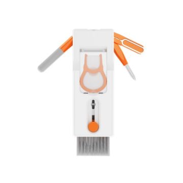 Q11 11-in-1 Bluetooth Headset & Keyboard Cleaning Kit - Orange Red - 1