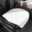 Flip-fur White Car Cushion - Breathable Ventilation for All Seasons - 1