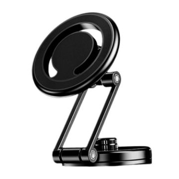 D27 Black Car Magnetic Telescopic Folding Phone Holder for Navigation - 1