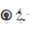 D27 Black Car Magnetic Telescopic Folding Phone Holder for Navigation - 3