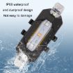 Motorcycle Bicycle Charging Strobe Warning Tail Light - Red Blue - 4