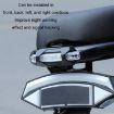 Motorcycle Bicycle Charging Strobe Warning Tail Light - Red Blue - 5
