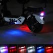 Motorcycle Bicycle Charging Strobe Warning Tail Light - Red Blue - 6