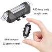 Motorcycle Bicycle Charging Strobe Warning Tail Light - White Light - 3
